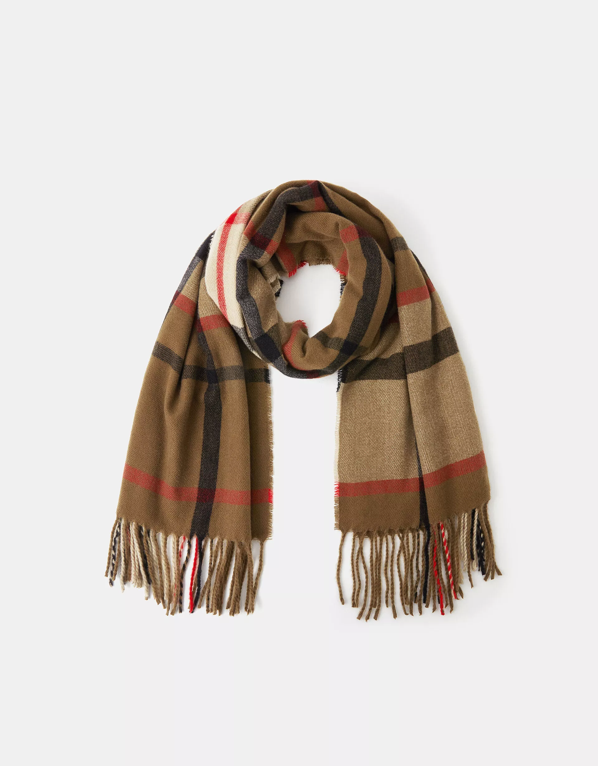 Check Print Scarf