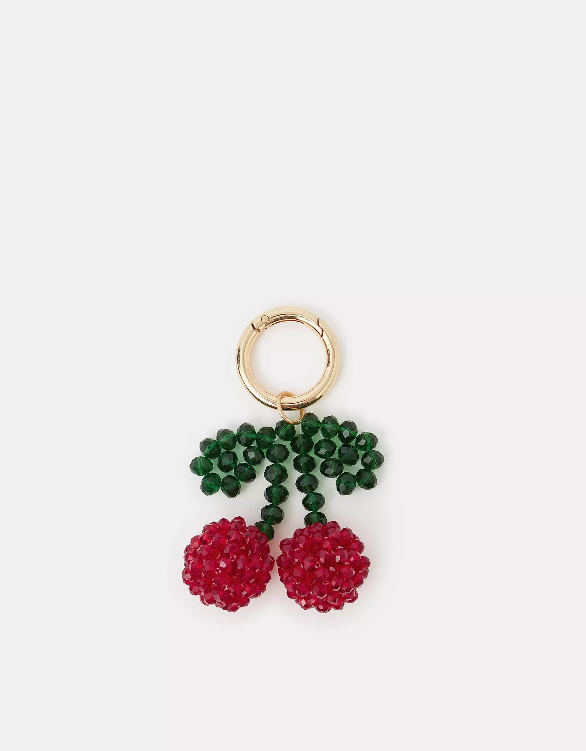 Cherry Beaded Bag Charm
