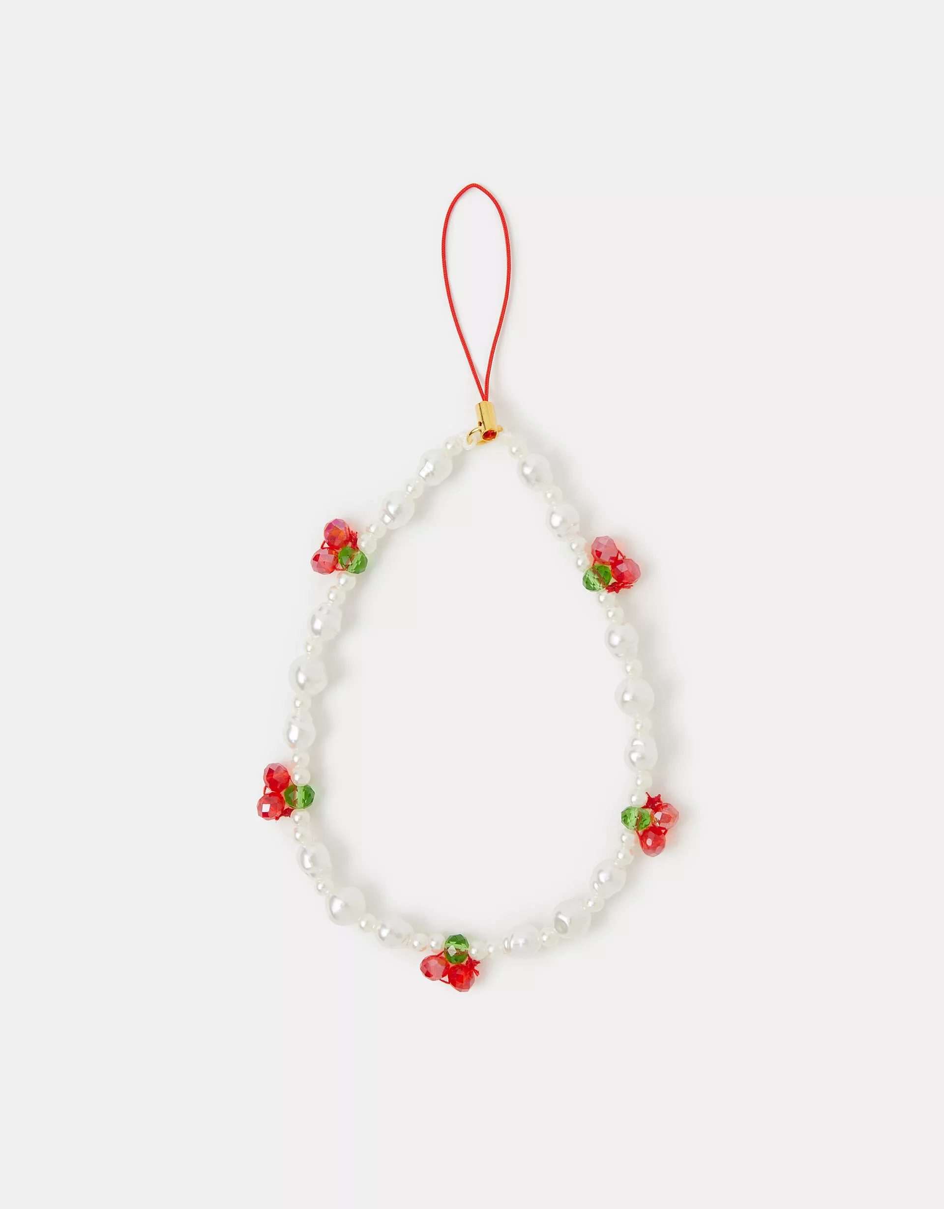 Cherry Pearl Phone Charm