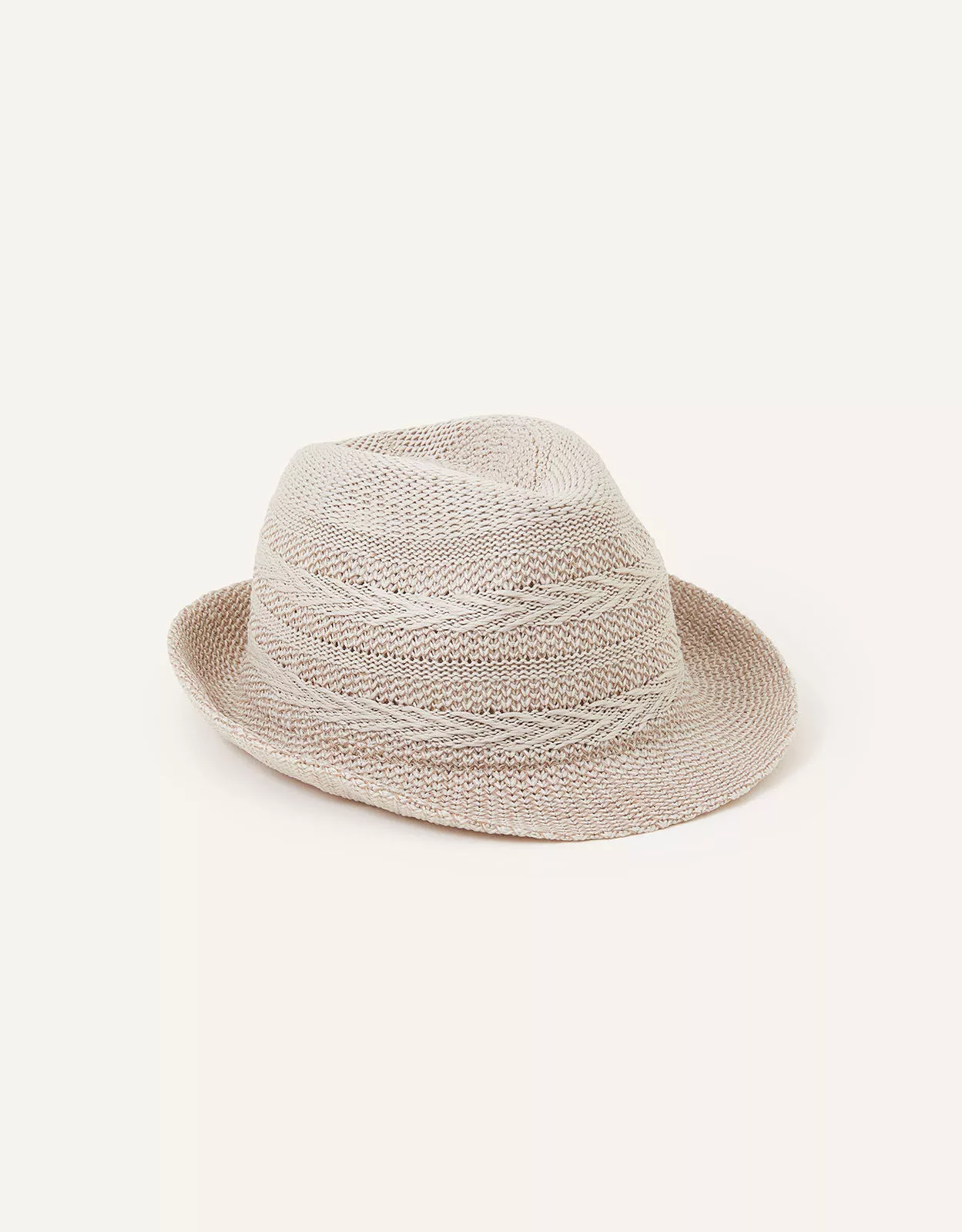 Chevron Packable Trilby Hat
