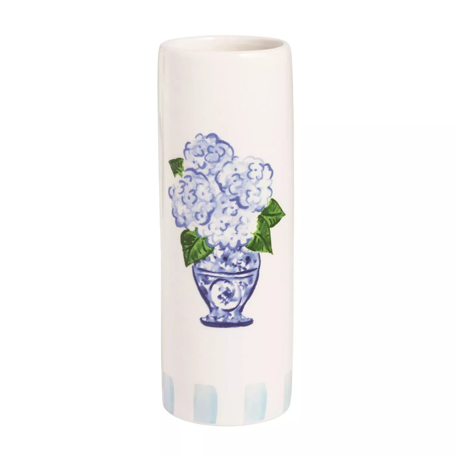 CHINOISERIE HYDRANGEA STEM VASE