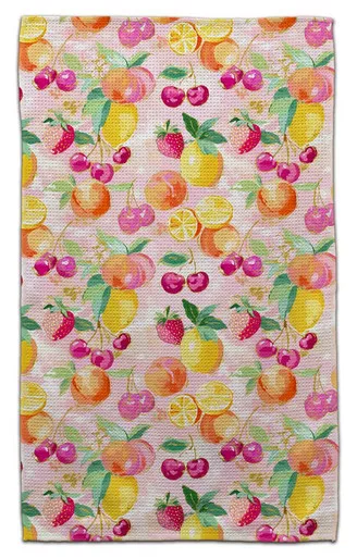 CJ Bella Mixed Fruit Pink Eco-Friendly Towel
