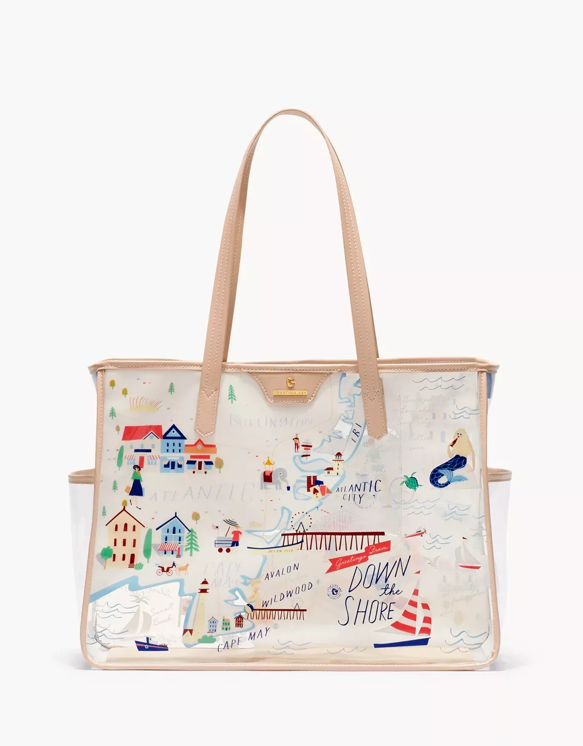 Clear Beach Tote Down the Shore
