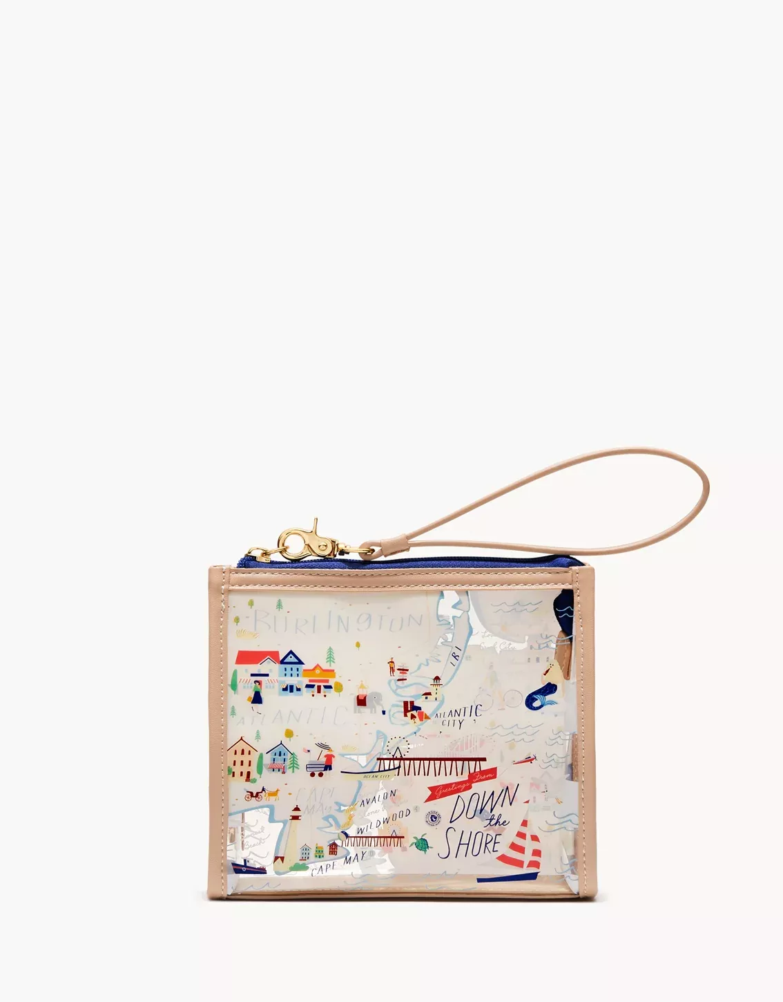 Clear Beach Wristlet Down the Shore