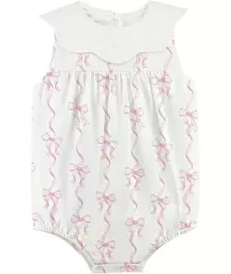 COQUETTE BOWS EMBROIDERED COLLAR BUBBLE