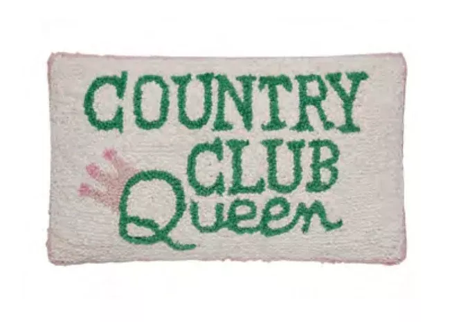 COUNTRY CLUB QUEEN HOOK PILLOW