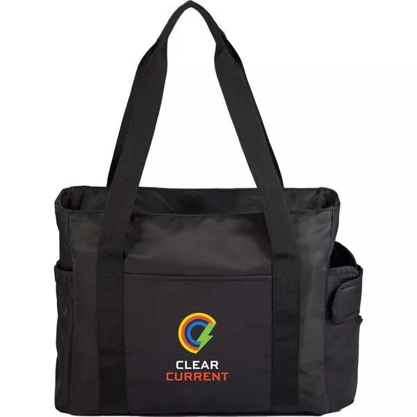 Daybreak Recycled Multipurpose Tote- Black- PCNA 3750-90