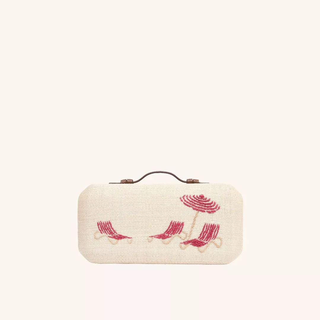 The Deck Chairs Clutch - Tomato