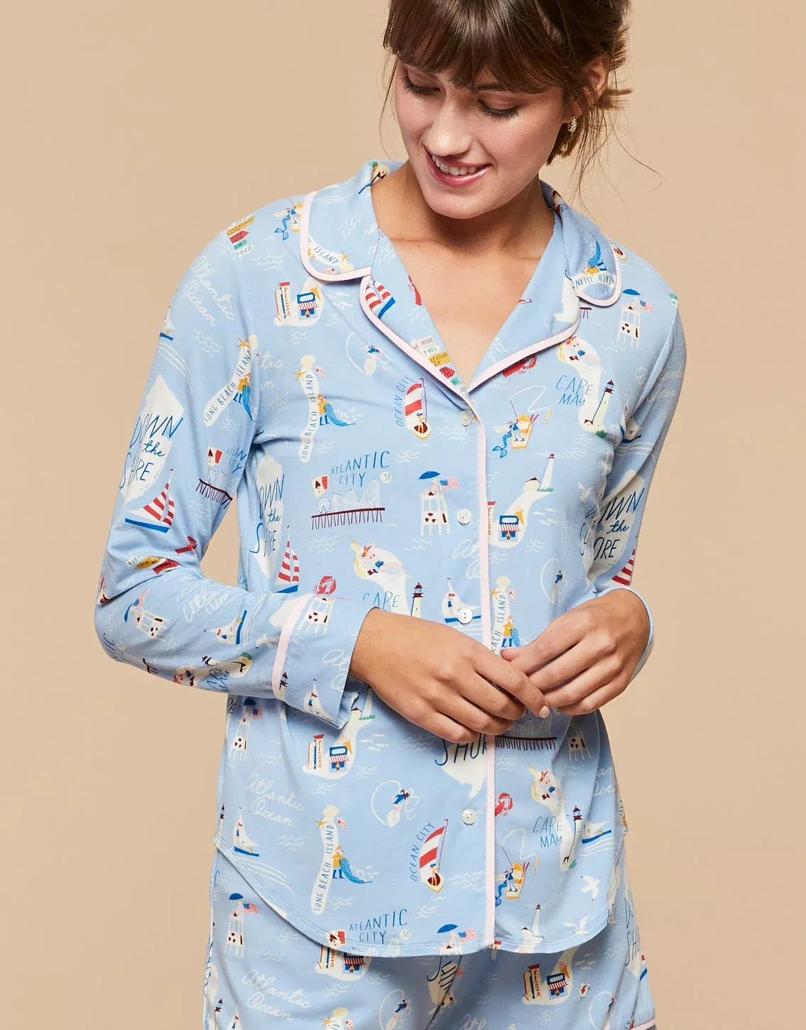 Down the Shore Pajama Top