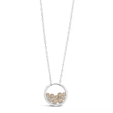 Dune Jewelry One Element Bubbles Silver Necklace