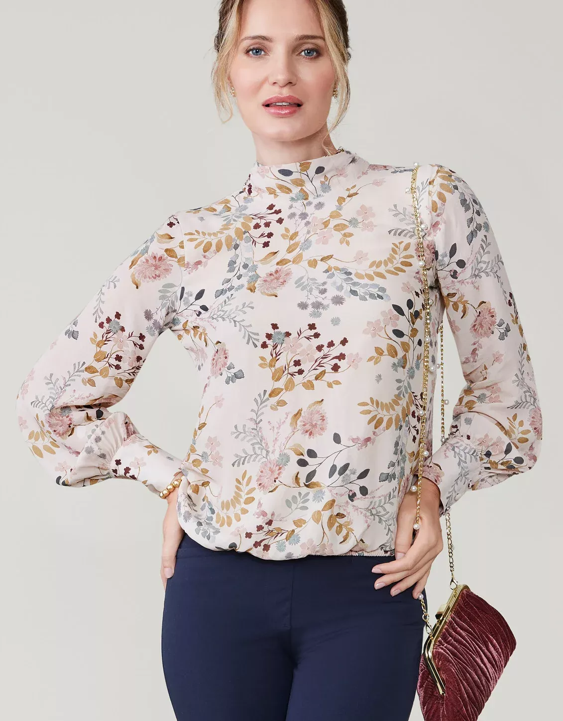 Erinne Blouse Lagoon Trail Floral