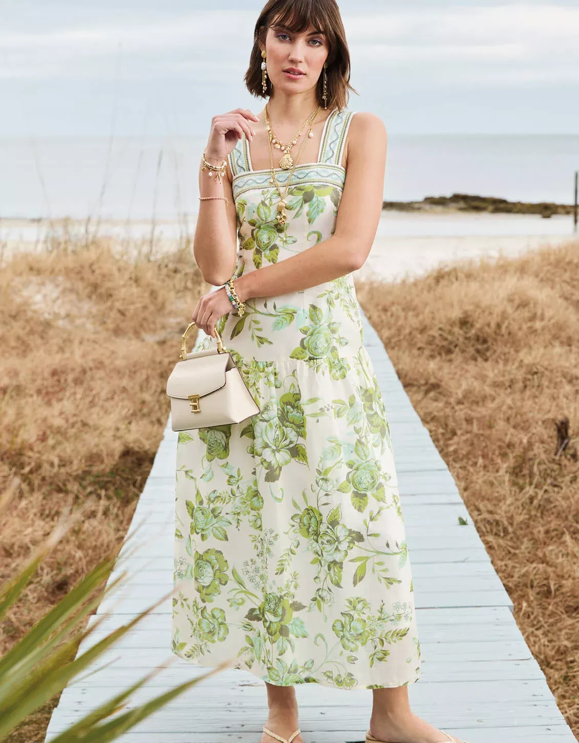 Esme Midi Dress Seawall