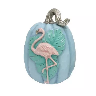 Fancy That Pink Flamingo Aqua Pumpkin