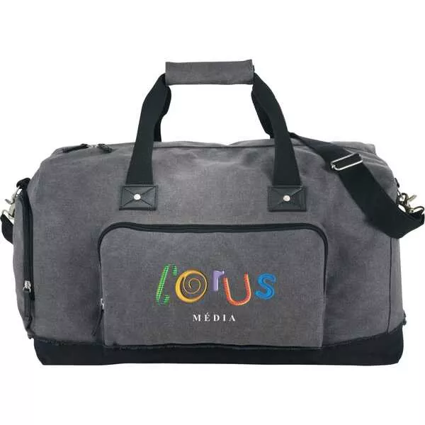 Field & Co. 7950-96- Gray- Hudson 21" Weekender Duffel Bag