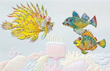 Fish Frenzy Birthday Card