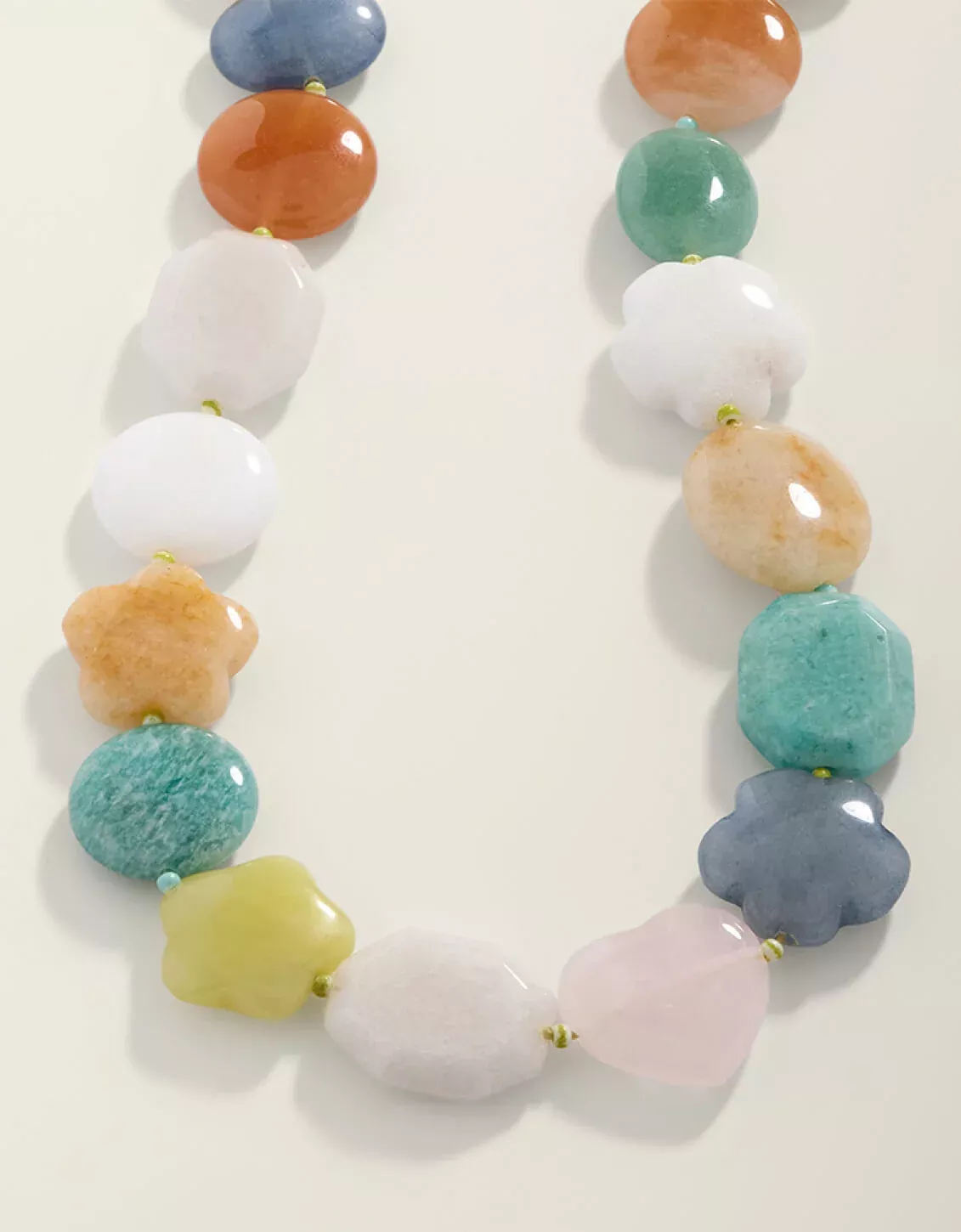 Flagler Stone Necklace 18" Multi