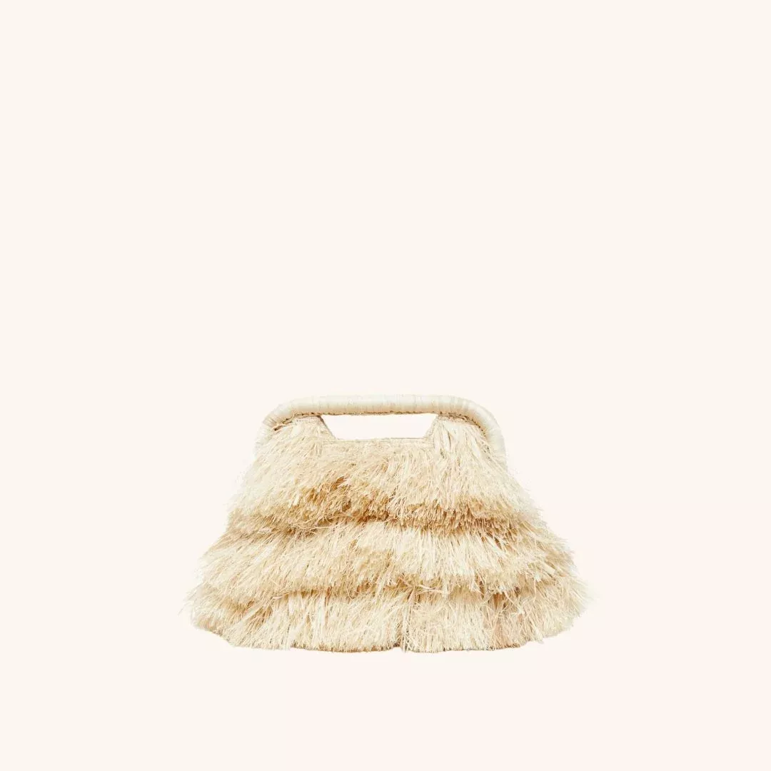 The Flamands Fringe Tote - Natural