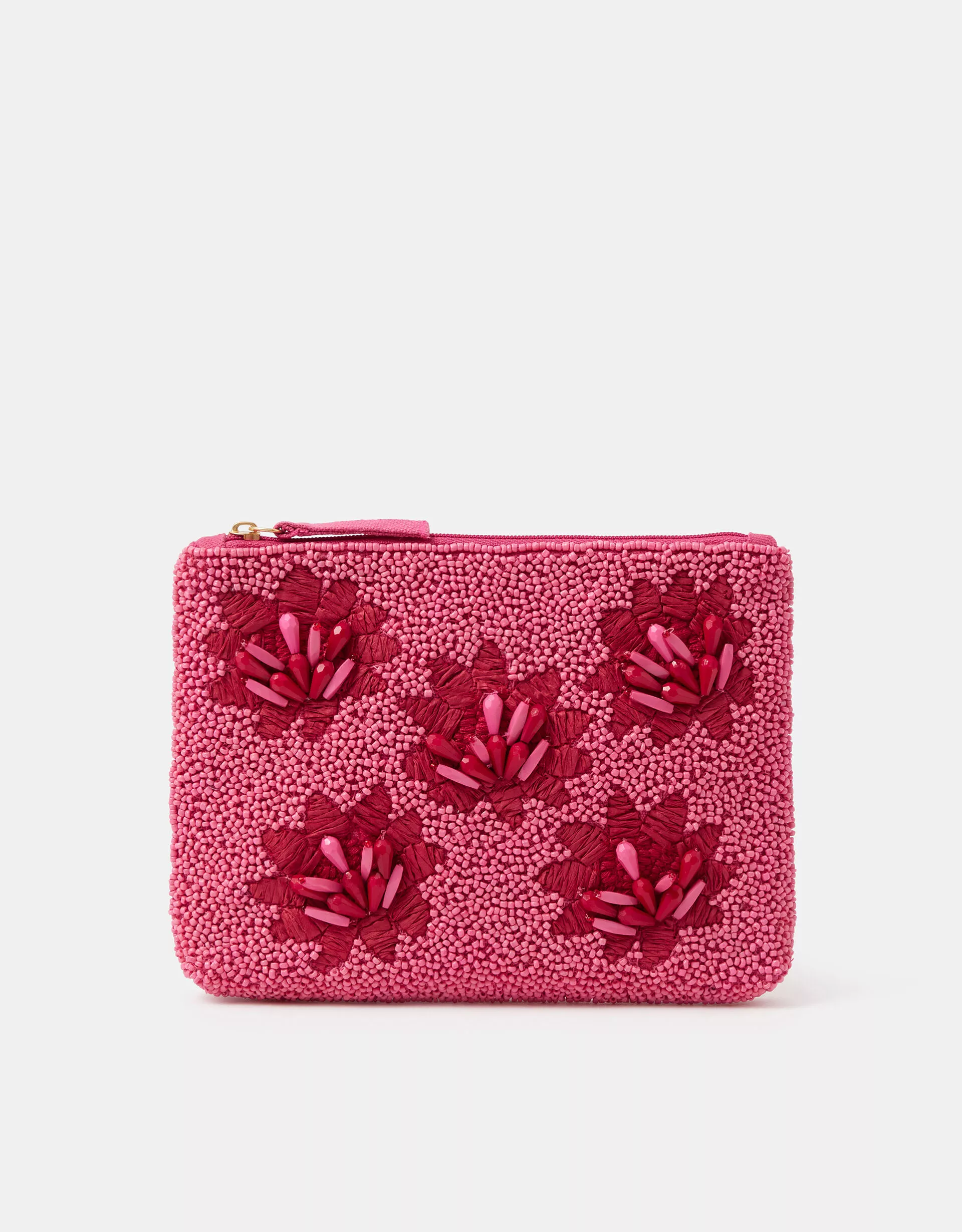 Floral Beaded Pouch