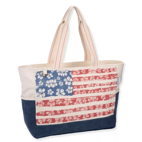 Floral Flag - Shoulder Tote - Guy Harvey - GH5510