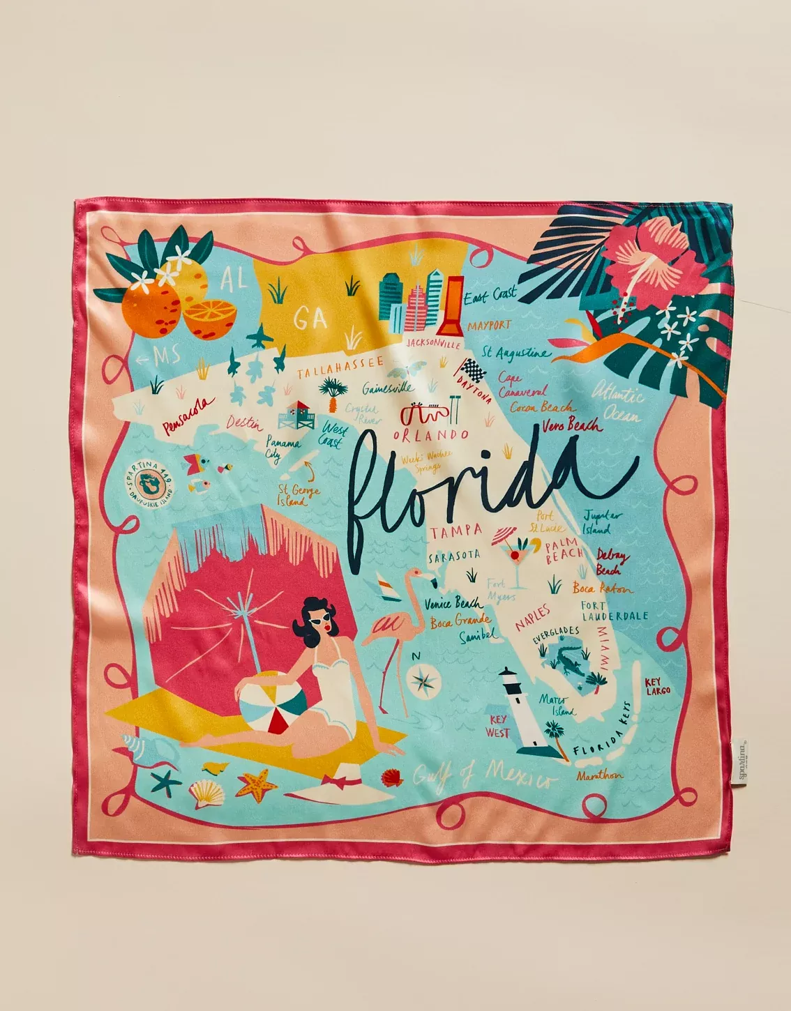 Florida Silk Scarf