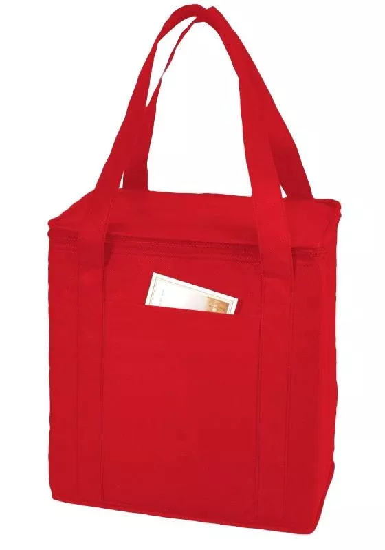 Foil Lining Polypropylene 12-Bottle Cooler Tote Bag Lunch Bag