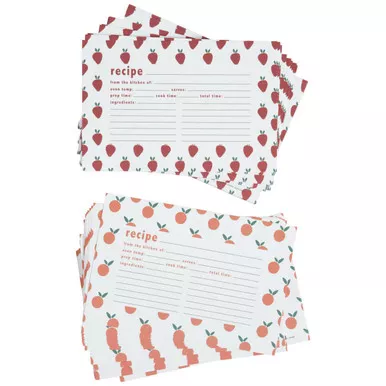 Fruit Border Recipe Cards