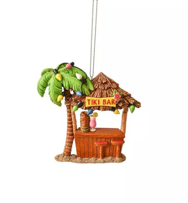 Ganz Tiki Bar Christmas Tree Ornament