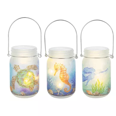 Ganz Under The Sea Mason Jar Lantern Light