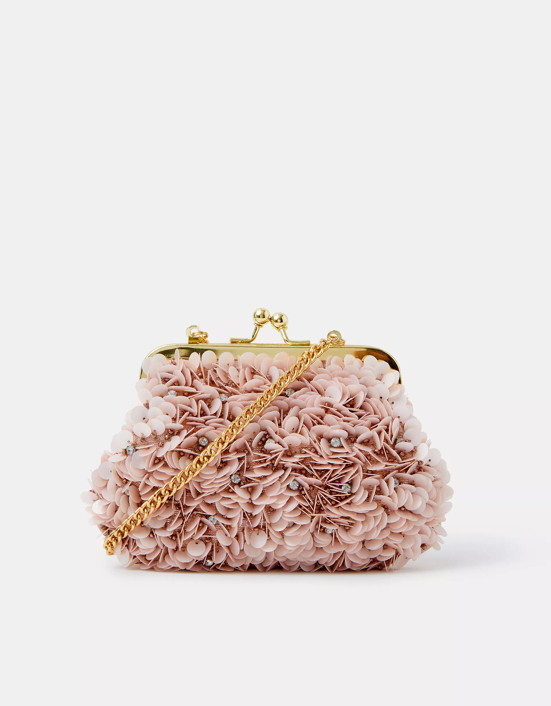 Girls Sequin Flower Clip Frame Bag