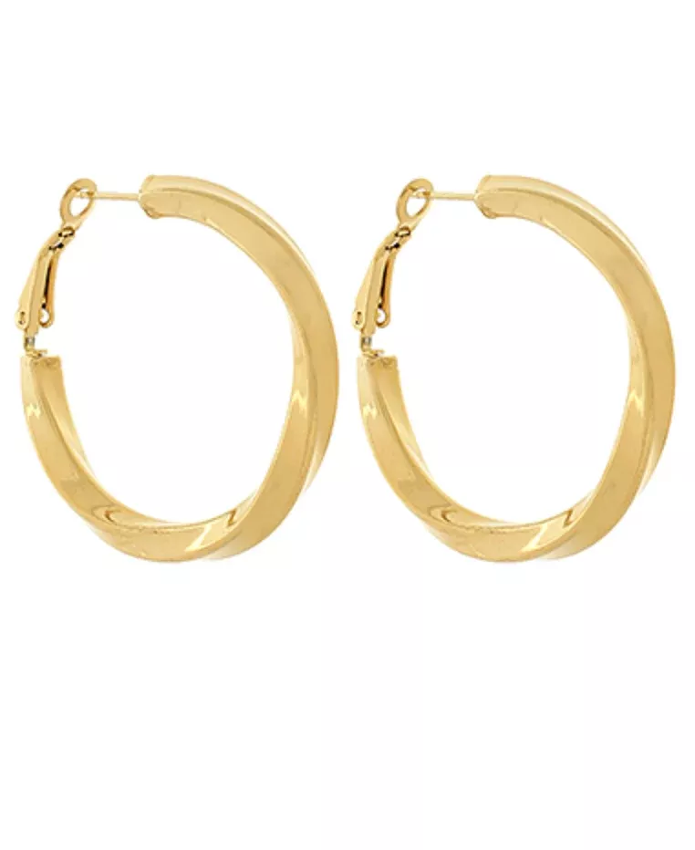 GOLD TEXTURED & TWISTED HOOPS