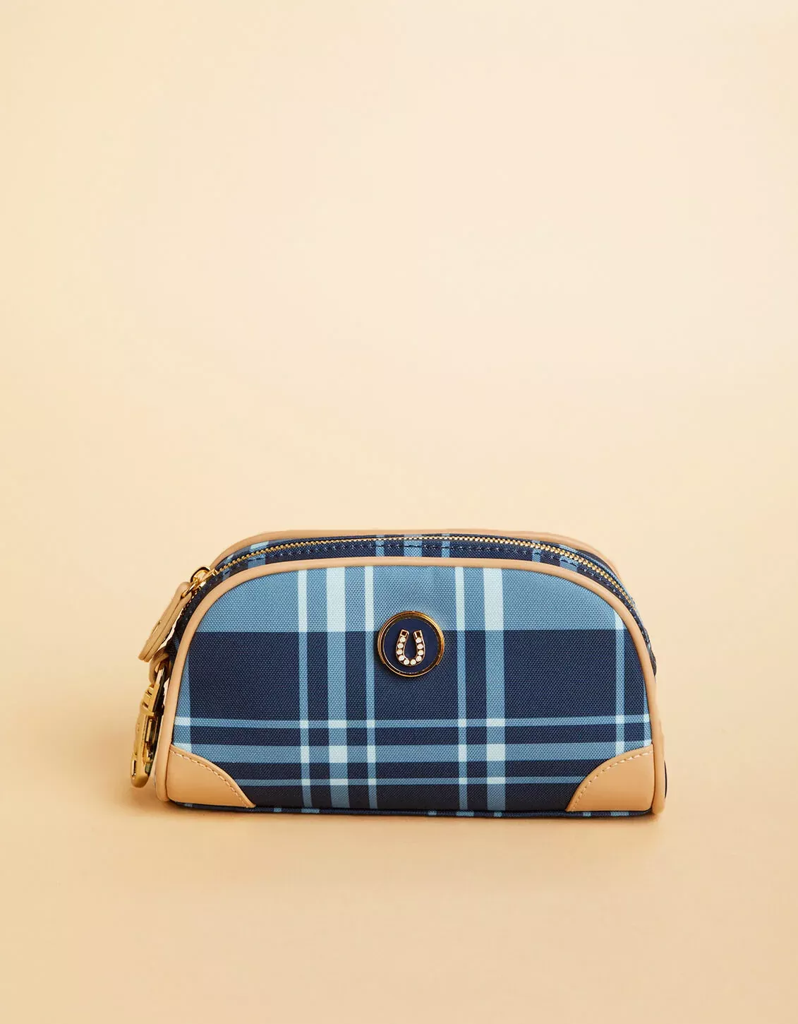 Golf Accessory Pouch Clara Bluestone Plaid