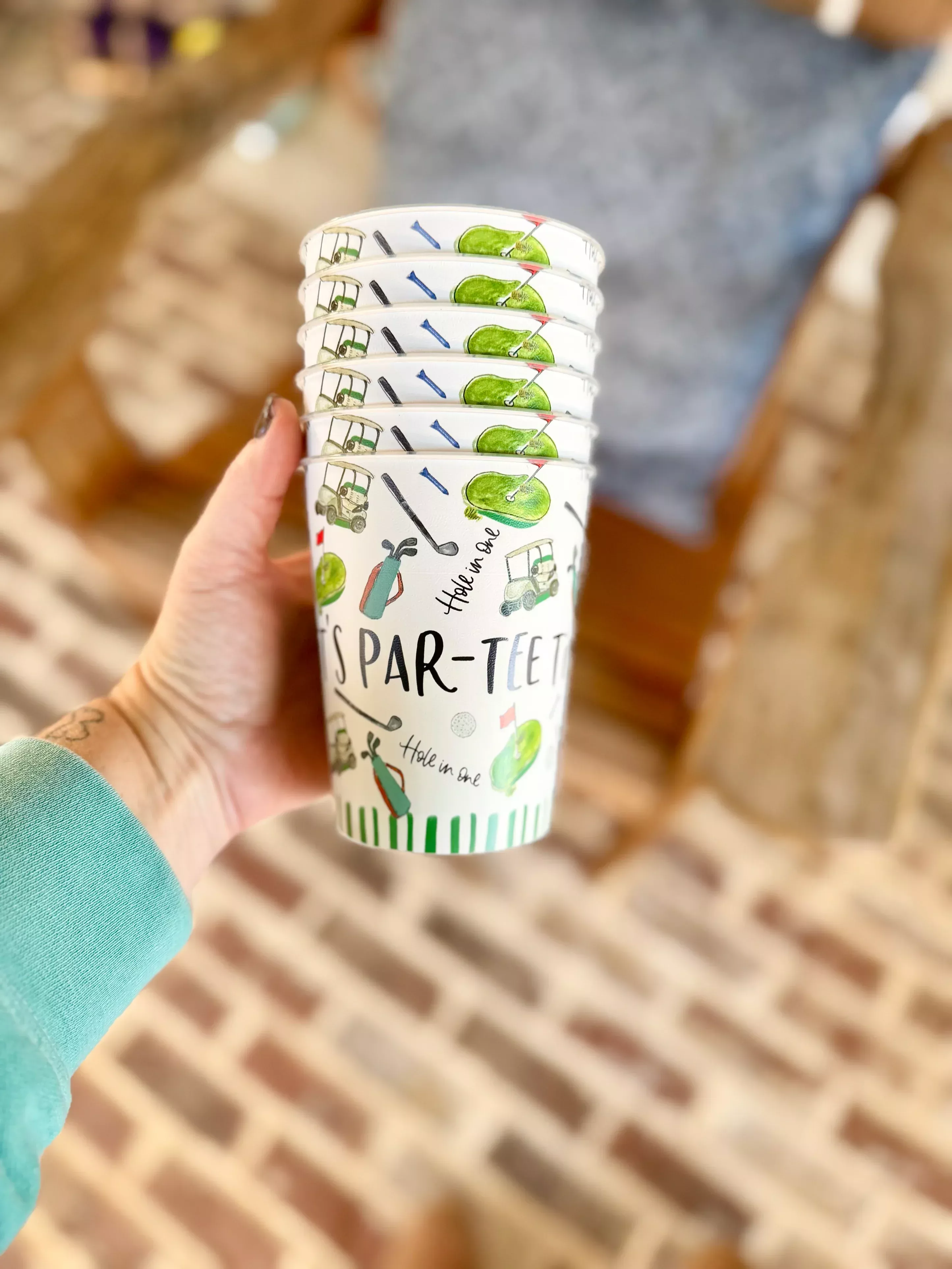 GOLF REUSABLE CUPS SET