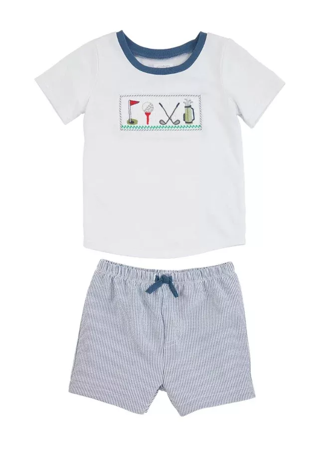 GOLF SMOCKED SHORT SET