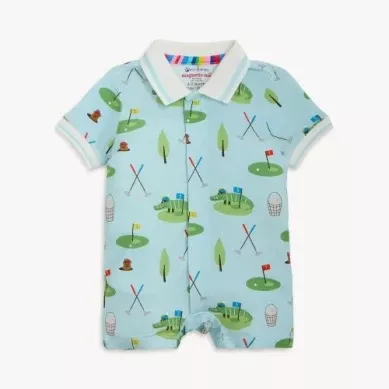GOPHER IT MAGNETIC POLO ROMPER
