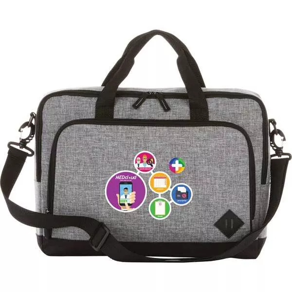 Graphite 15" Computer Briefcase- Gray- PCNA 3450-56