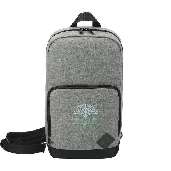 Graphite Deluxe Recycled Sling Backpack- Gray- PCNA 3451-04