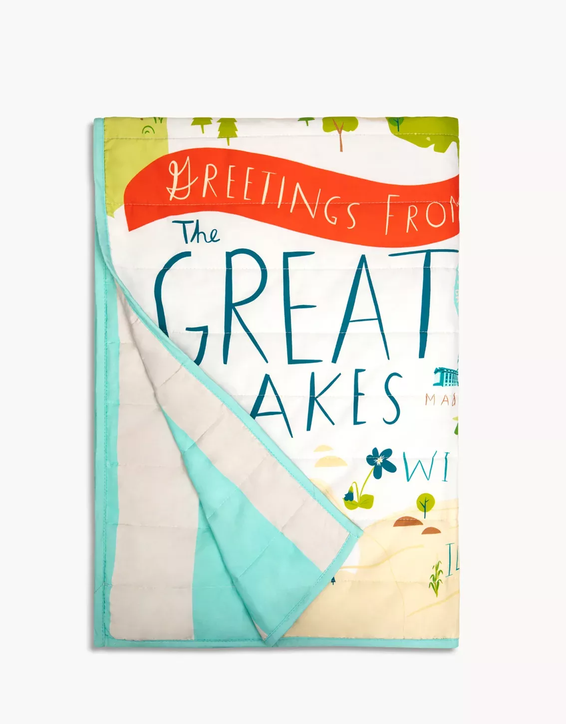 Great Lakes Quilted Throw