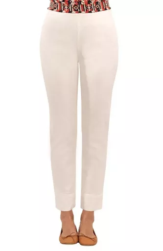 Gretchen Scott White Denim Pull On Pant