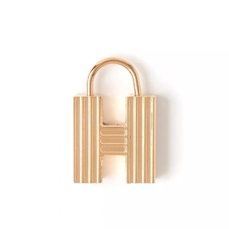 H-PADLOCK LETTER CHARM