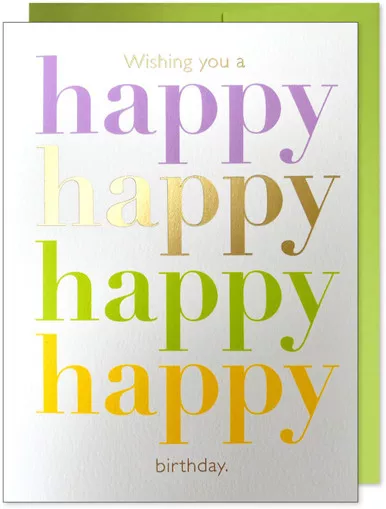 Happy Happy Birthday Card