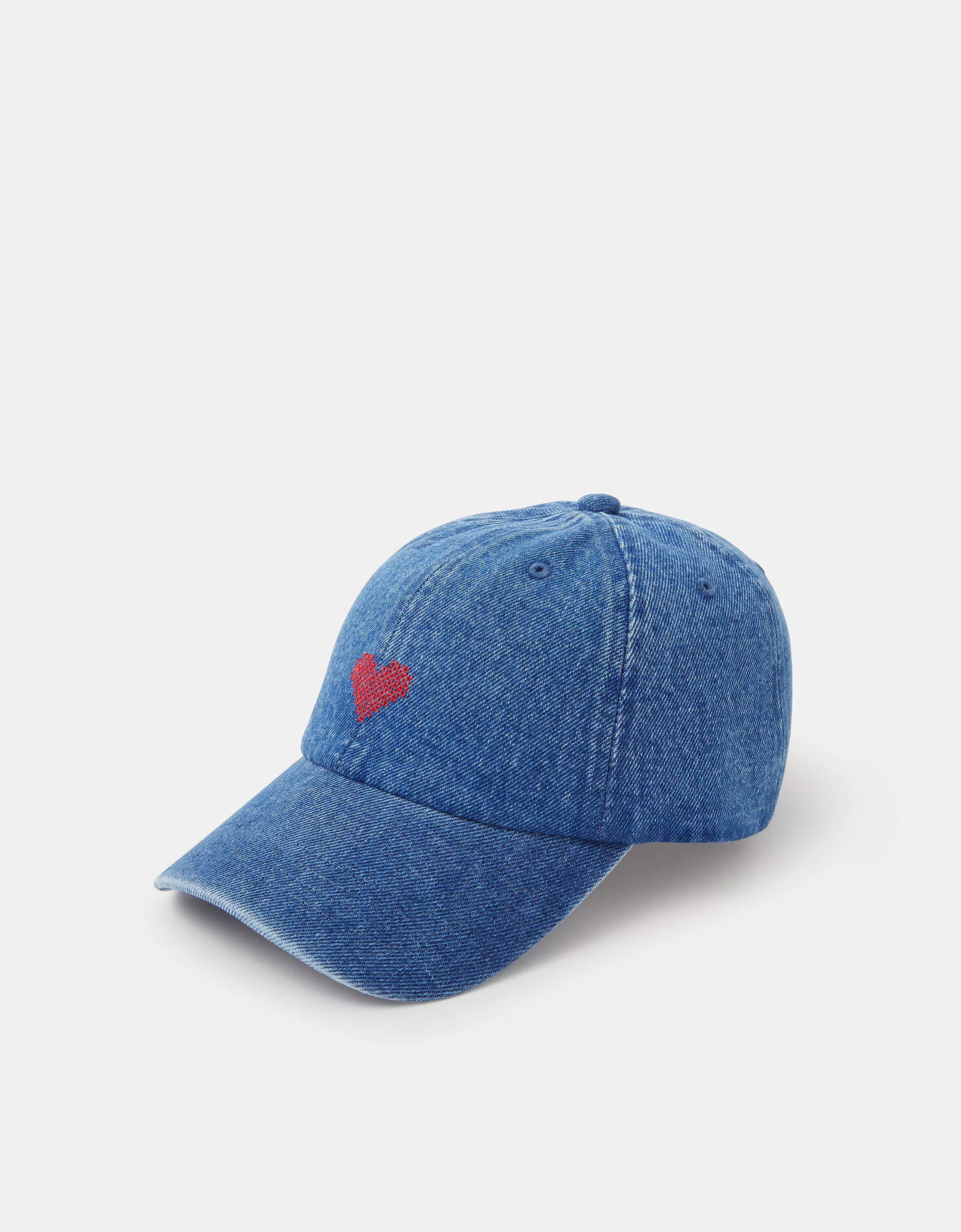 Heart Denim Baseball Cap