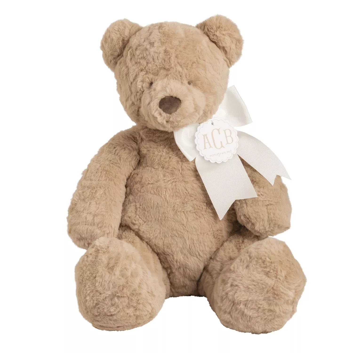 HONEY MONOGRAM ME BEAR PLUSH PAL