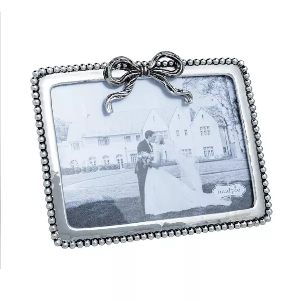 HORIZONTAL SILVER BOW METAL FRAME