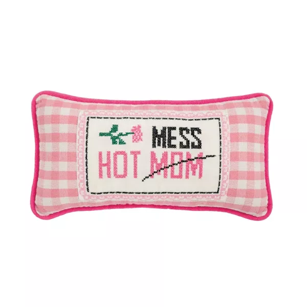 HOT MOM MESS NEEDLEPOINT PILLOW