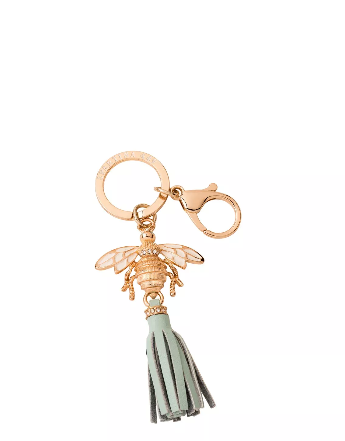 Icon Tassel Keychain Bee/Light Blue