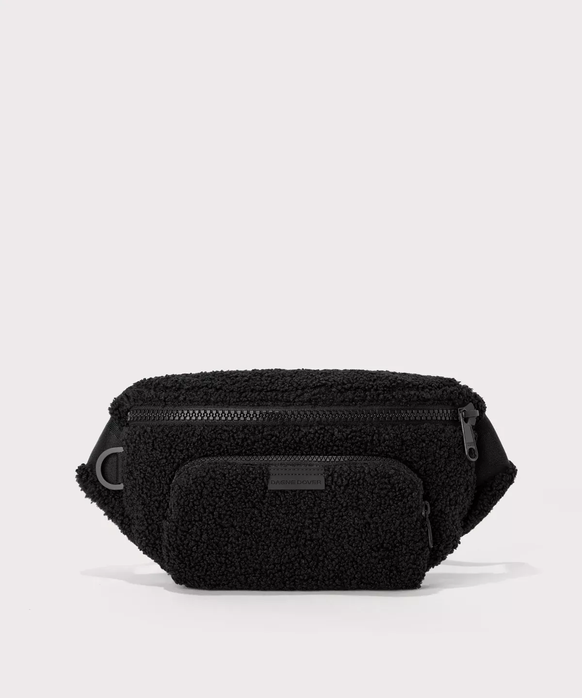 Jax Large Fanny Pack in Onyx Shearling