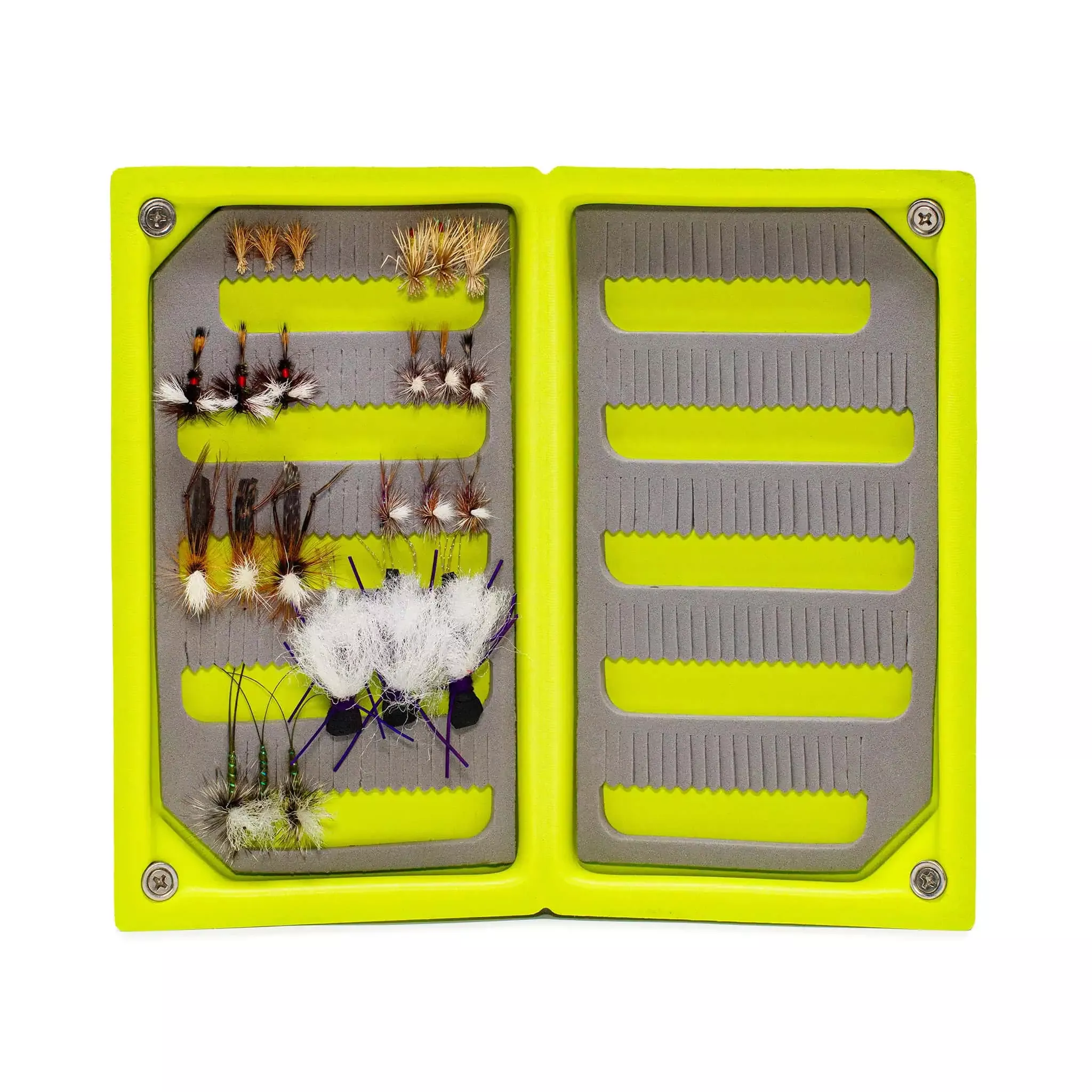 JHFLYCO Loaded Foam Fly Box - Standard Dry Fly Assortment