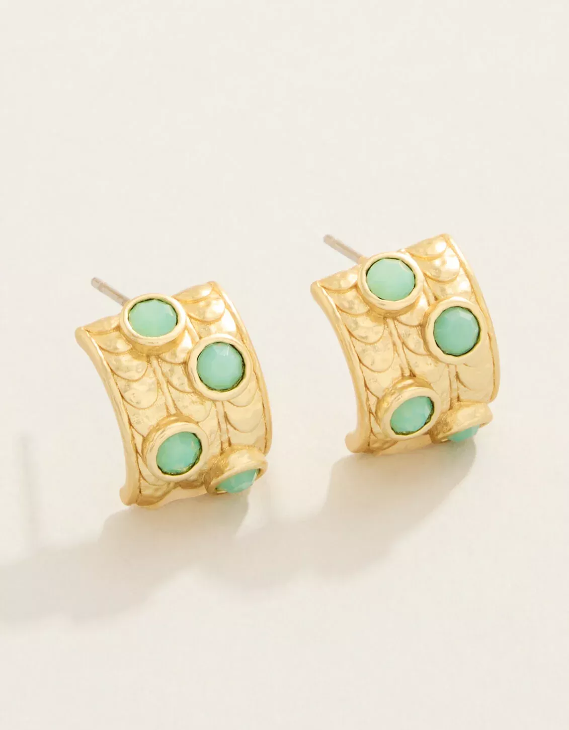 Karissa Hoop Earrings Sea Foam