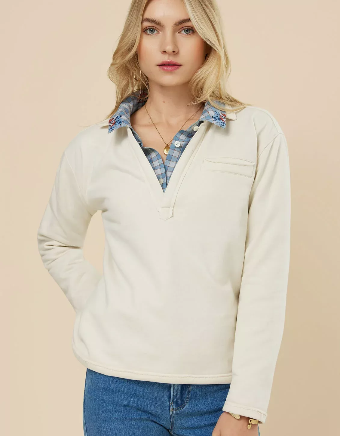 Kayden Sweatshirt Antique White