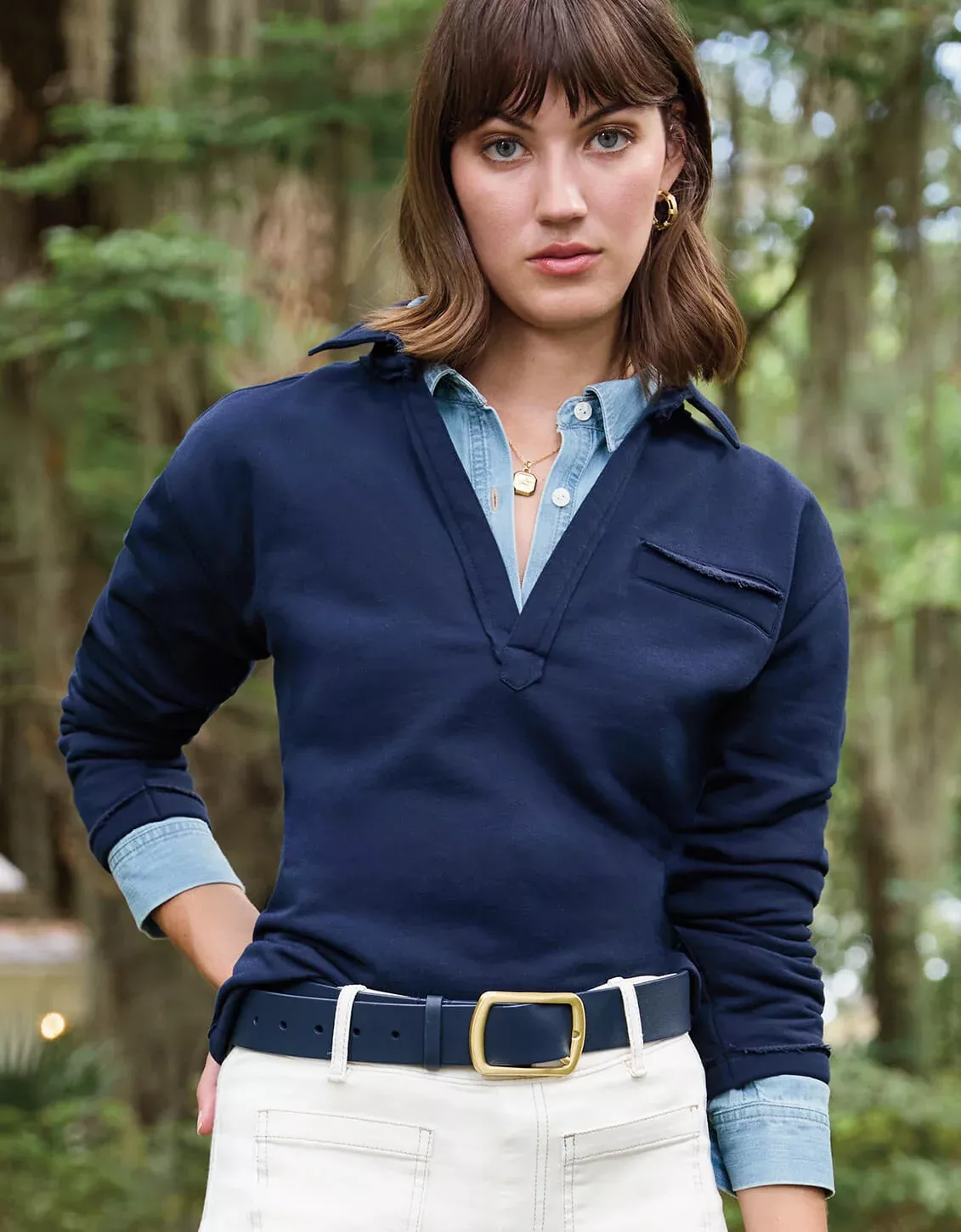 Kayden Sweatshirt Slate Blue